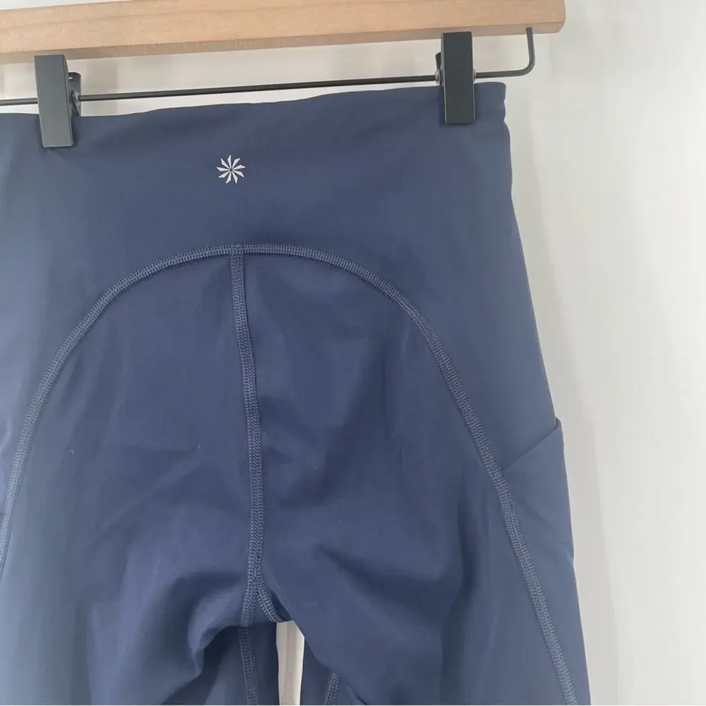 ATHLETA Shorts Extra Small Navy Ultimate Stash Pocket 7